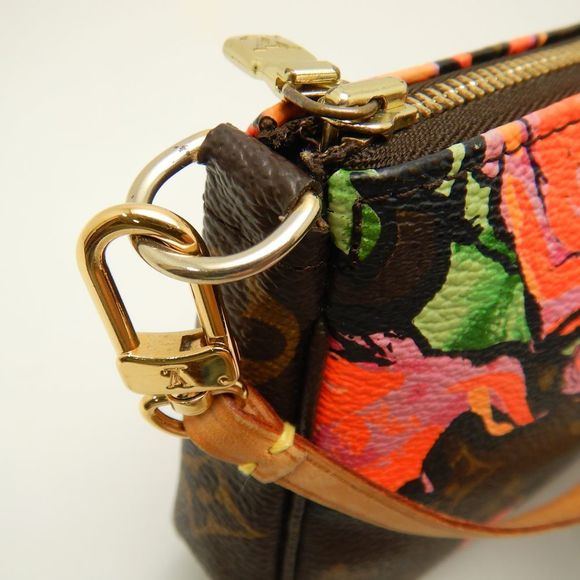 Louis Vuitton Monogram Rose Pochette Accessoire Brown Accessory Pouch - Picture 5 of 7